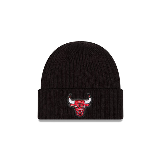 Chicago Bulls Rhinestone Badge Beanie Hat