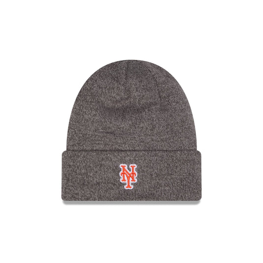 New York Mets Heather Gray Tonal Beanie Hat
