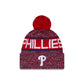 Philadelphia Phillies Tri Color Pom Knit Hat