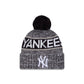New York Yankees Tri Color Pom Knit Hat