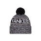 New York Yankees Tri Color Pom Knit Hat