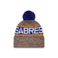 Buffalo Sabres Tri Color Pom Knit Hat