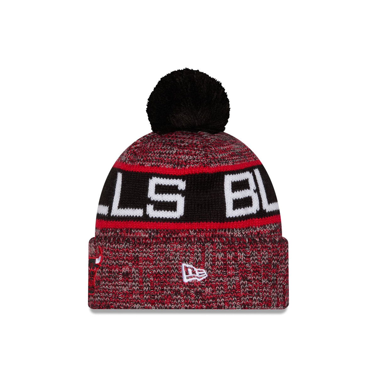 Chicago Bulls Tri Color Pom Knit Hat