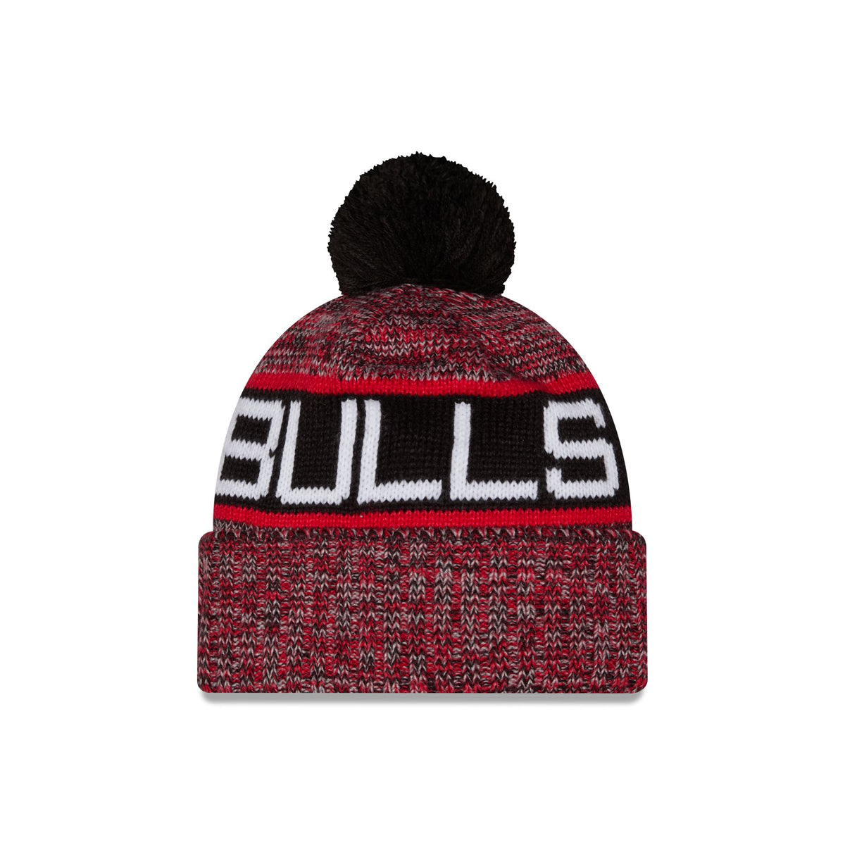 Chicago Bulls Tri Color Pom Knit Hat
