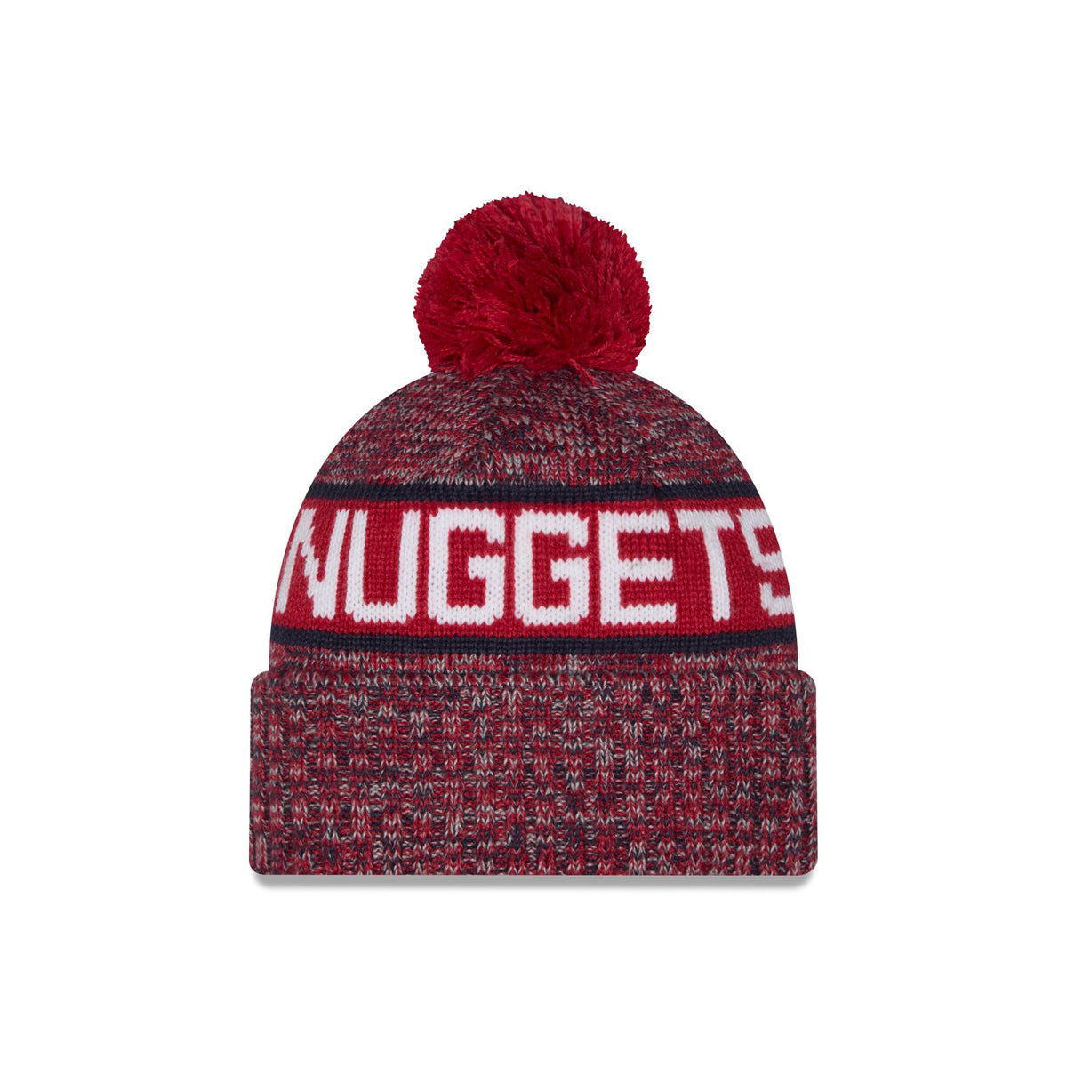 Denver Nuggets Tri Color Pom Knit Hat