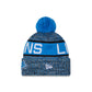 Detroit Lions Tri Color Pom Knit Hat