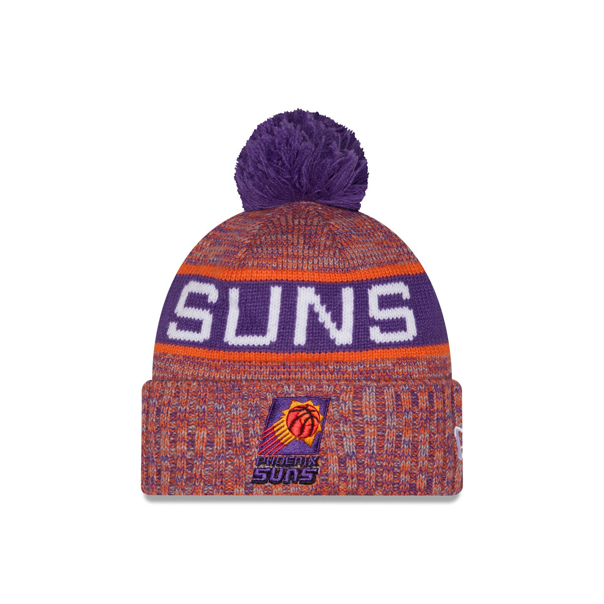 Phoenix Suns Tri Color Pom Knit Hat