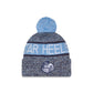 North Carolina Tar Heels Tri Color Pom Knit Hat