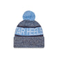 North Carolina Tar Heels Tri Color Pom Knit Hat