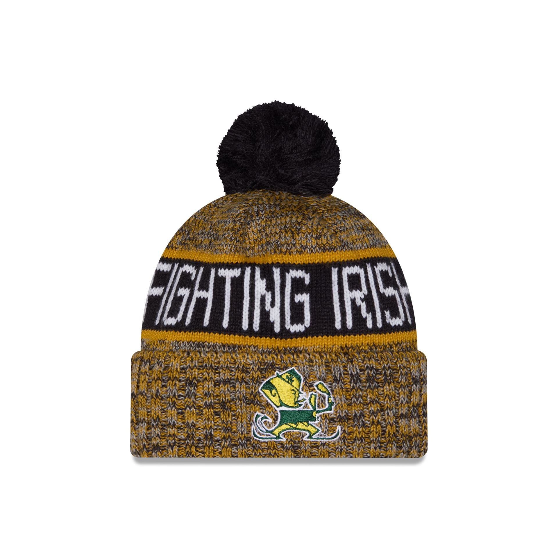 Notre Dame Fighting Irish Tri Color Pom Knit Hat