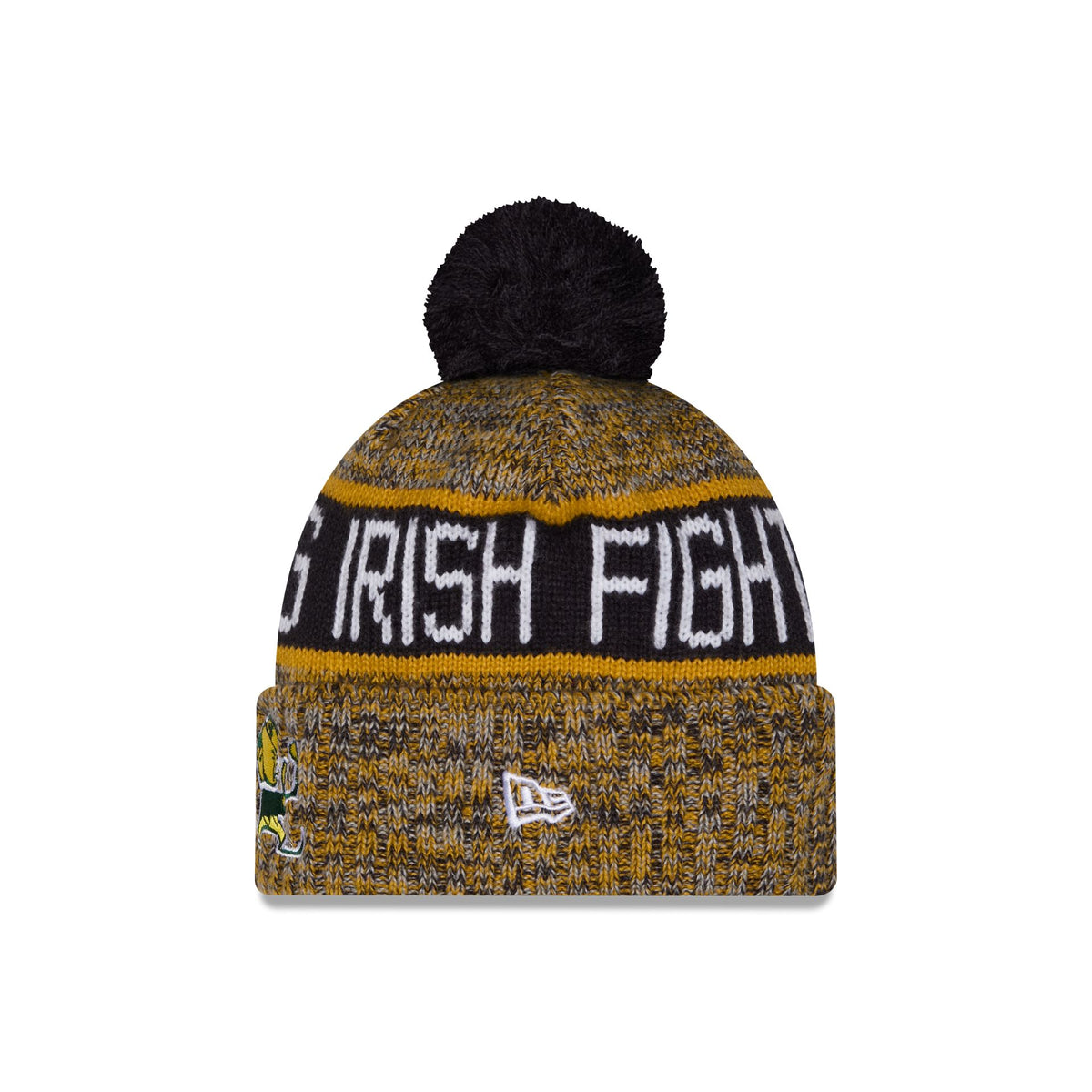 Notre Dame Fighting Irish Tri Color Pom Knit Hat