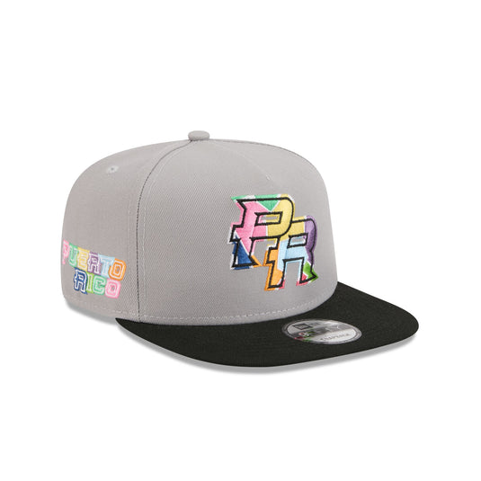 Puerto Rico Yaucromatic Gray 9FIFTY A-Frame Snapback Hat - New Era Cap