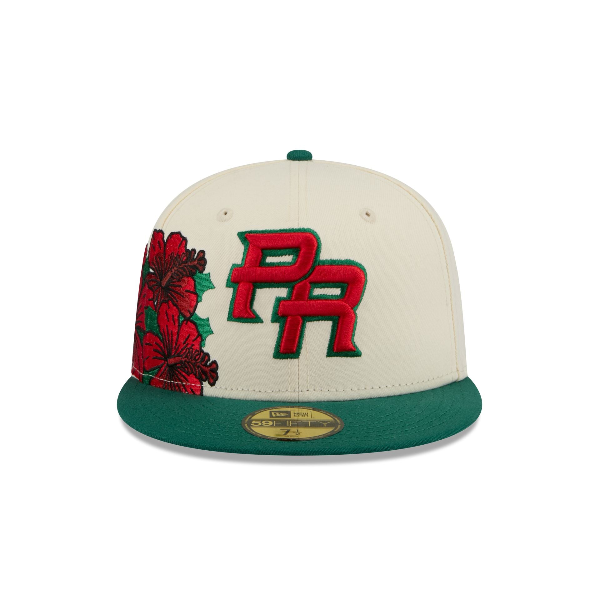 Puerto Rico Red Flower 59FIFTY Fitted Hat