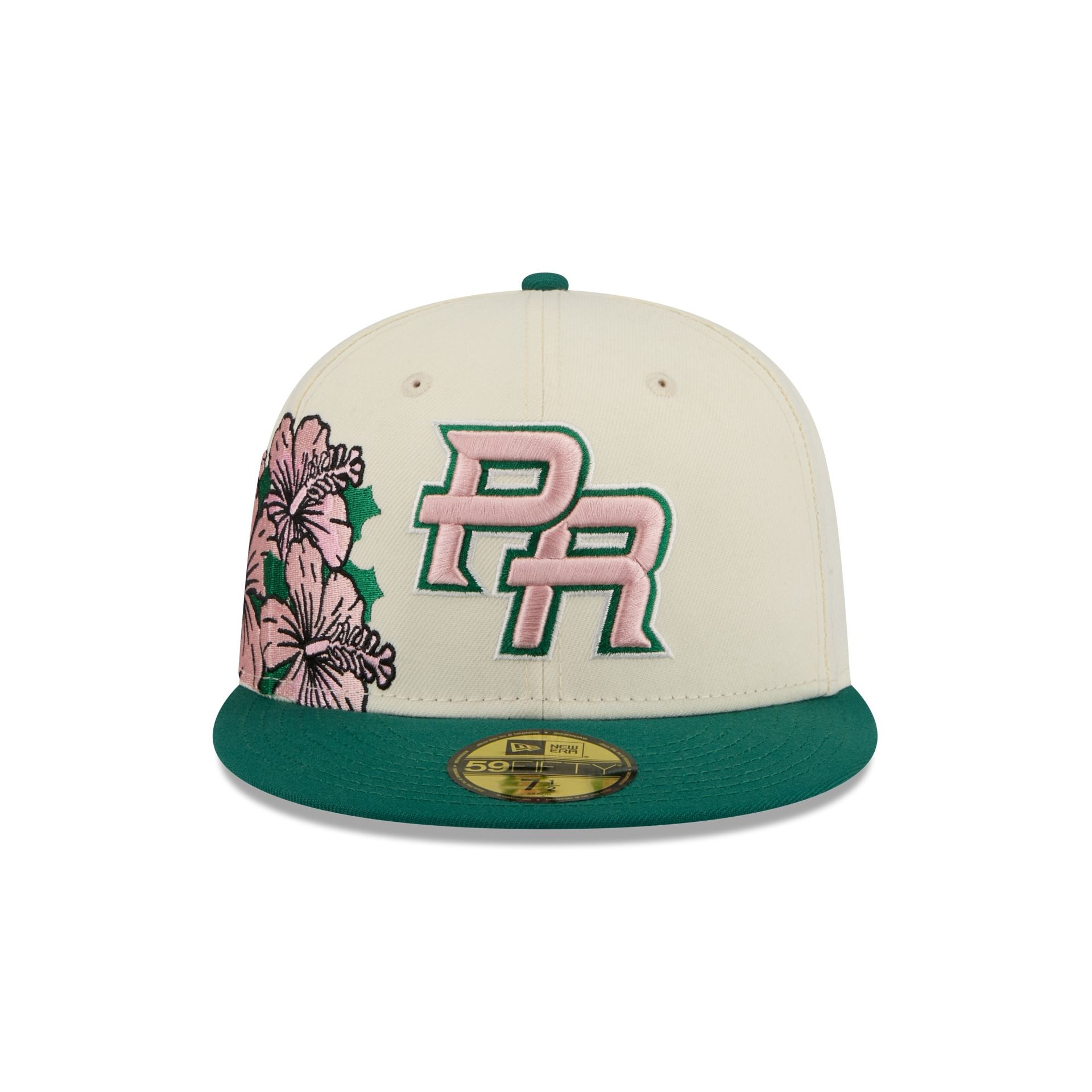 Puerto Rico Pink Flower 59FIFTY Fitted Hat