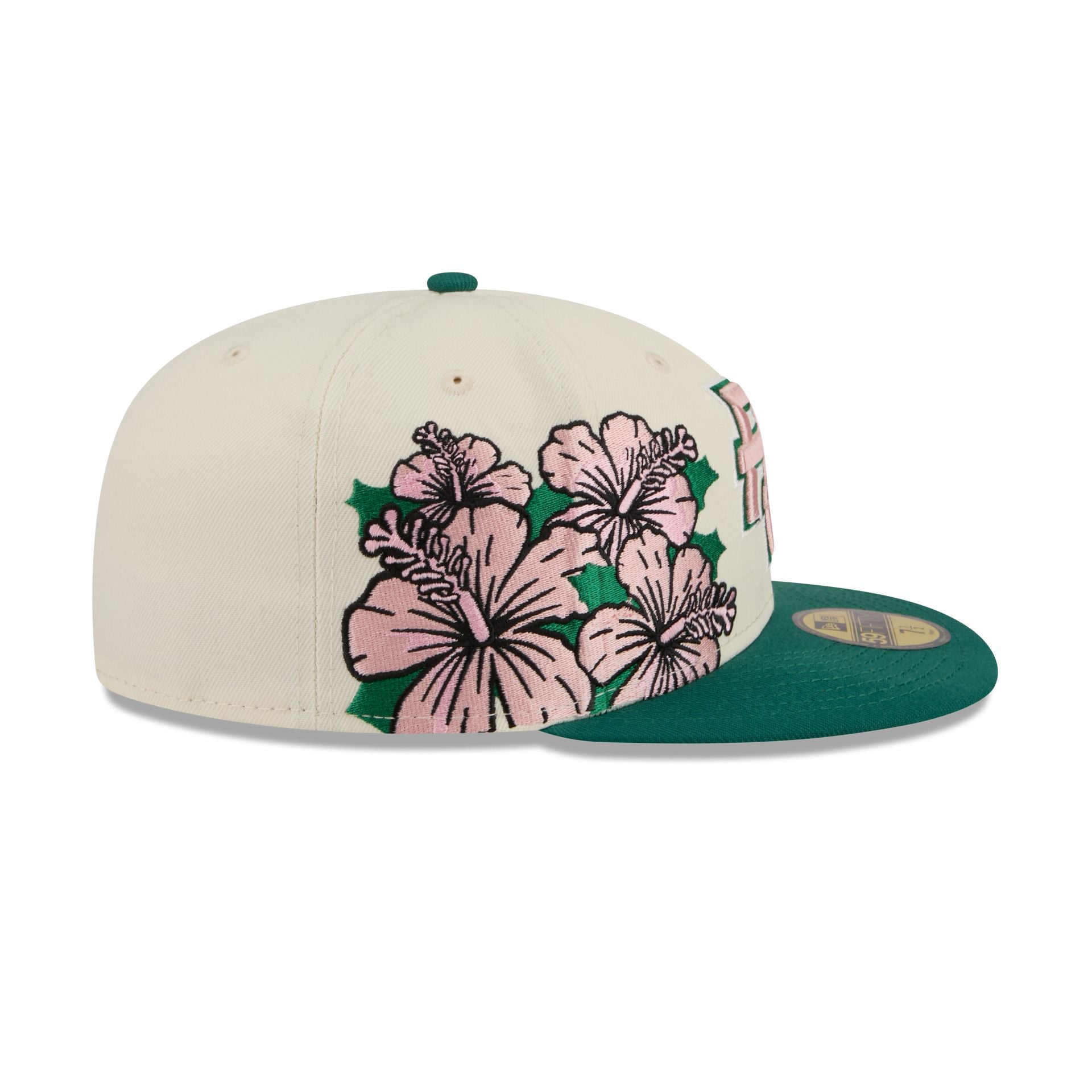 Puerto Rico Pink Flower 59FIFTY Fitted Hat