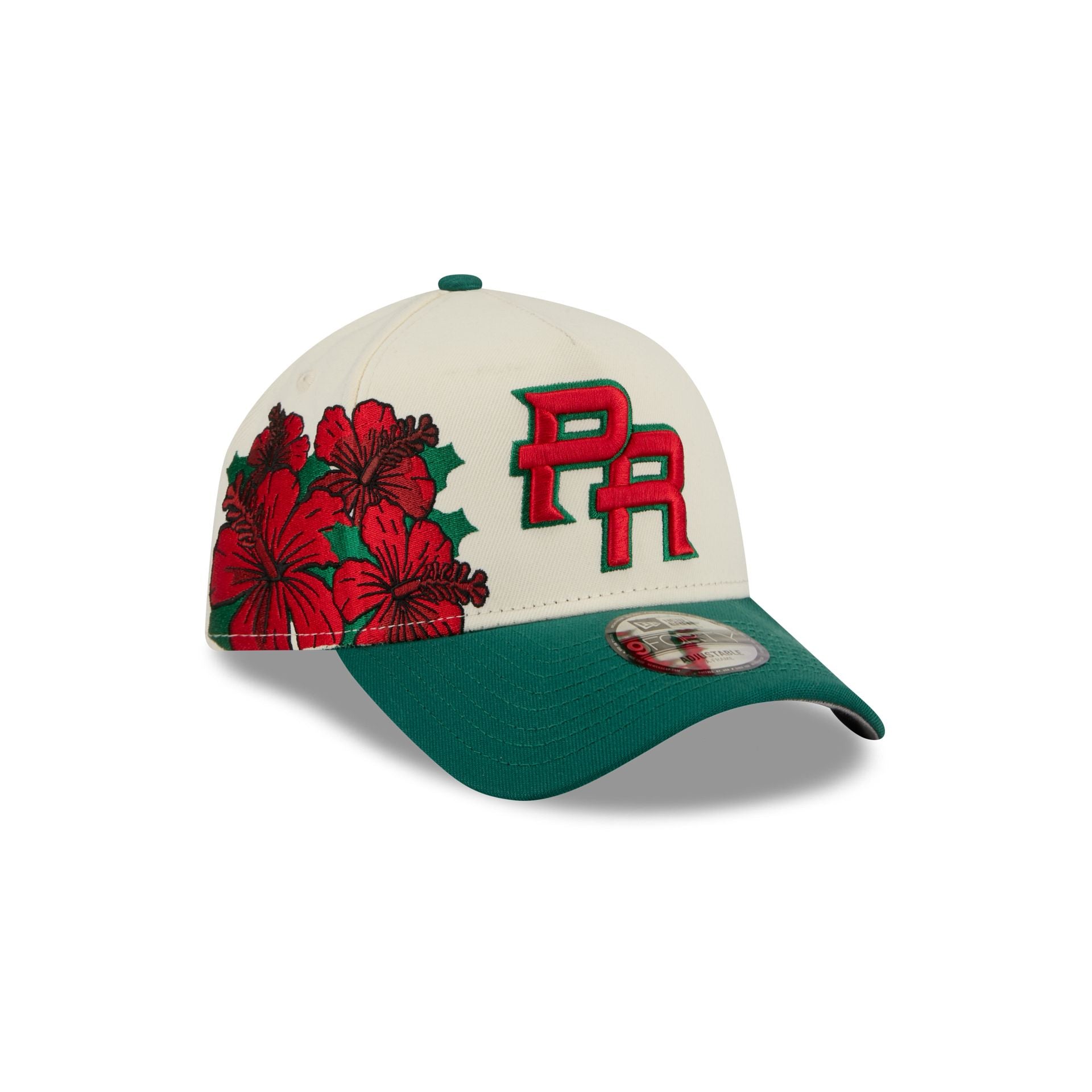 Puerto Rico Red Flower 9FORTY A-Frame Snapback Hat
