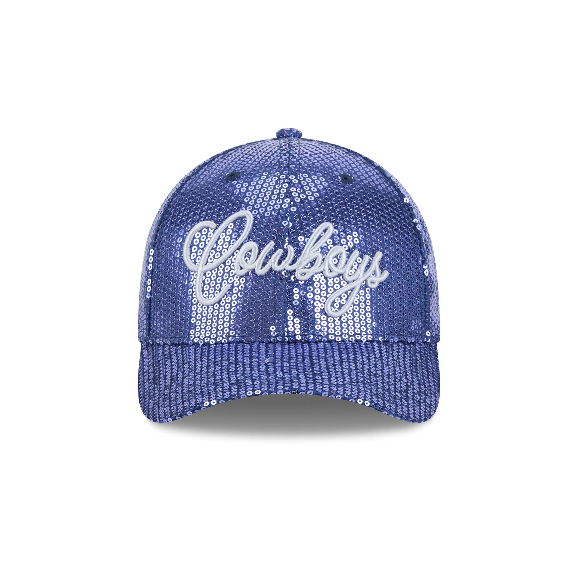 Dallas Cowboys Sequin Script Women's 9FORTY M-Crown Snapback Hat