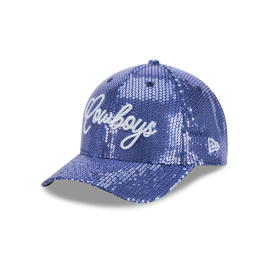 Dallas Cowboys Sequin Script Women's 9FORTY M-Crown Snapback Hat