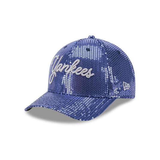 New York Yankees Sequin Script Women's 9FORTY M-Crown Snapback Hat