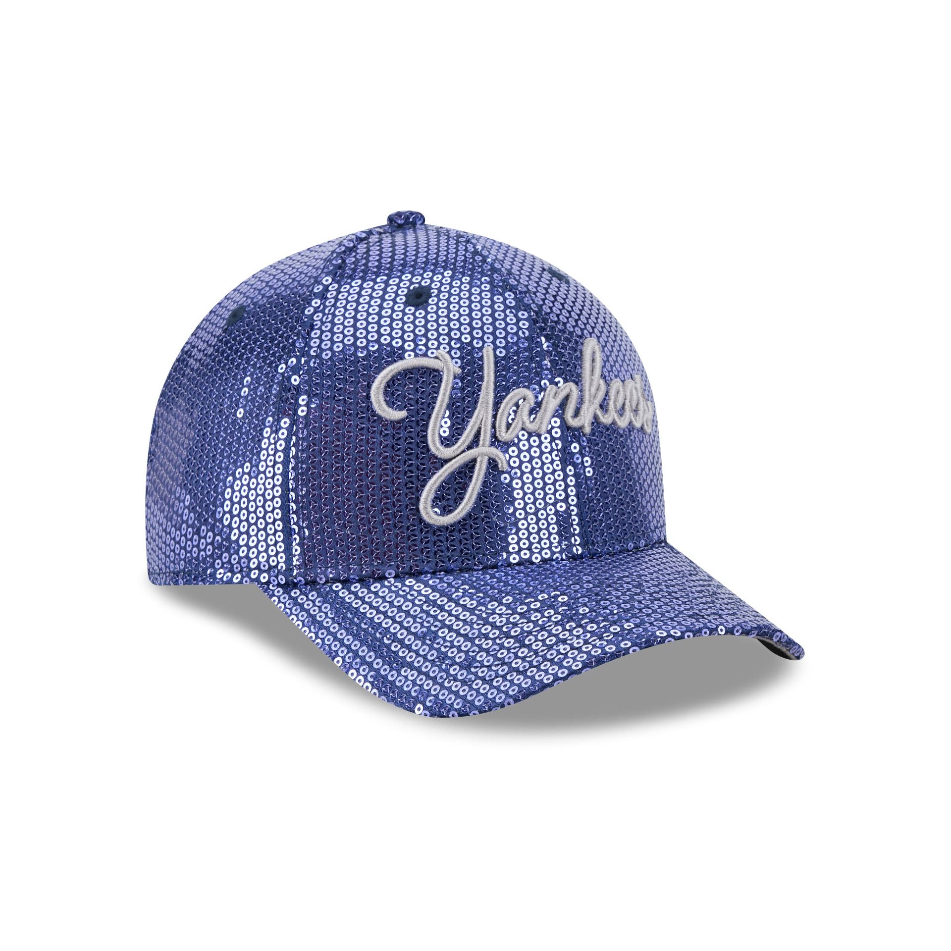 New York Yankees Sequin Script Women's 9FORTY M-Crown Snapback Hat