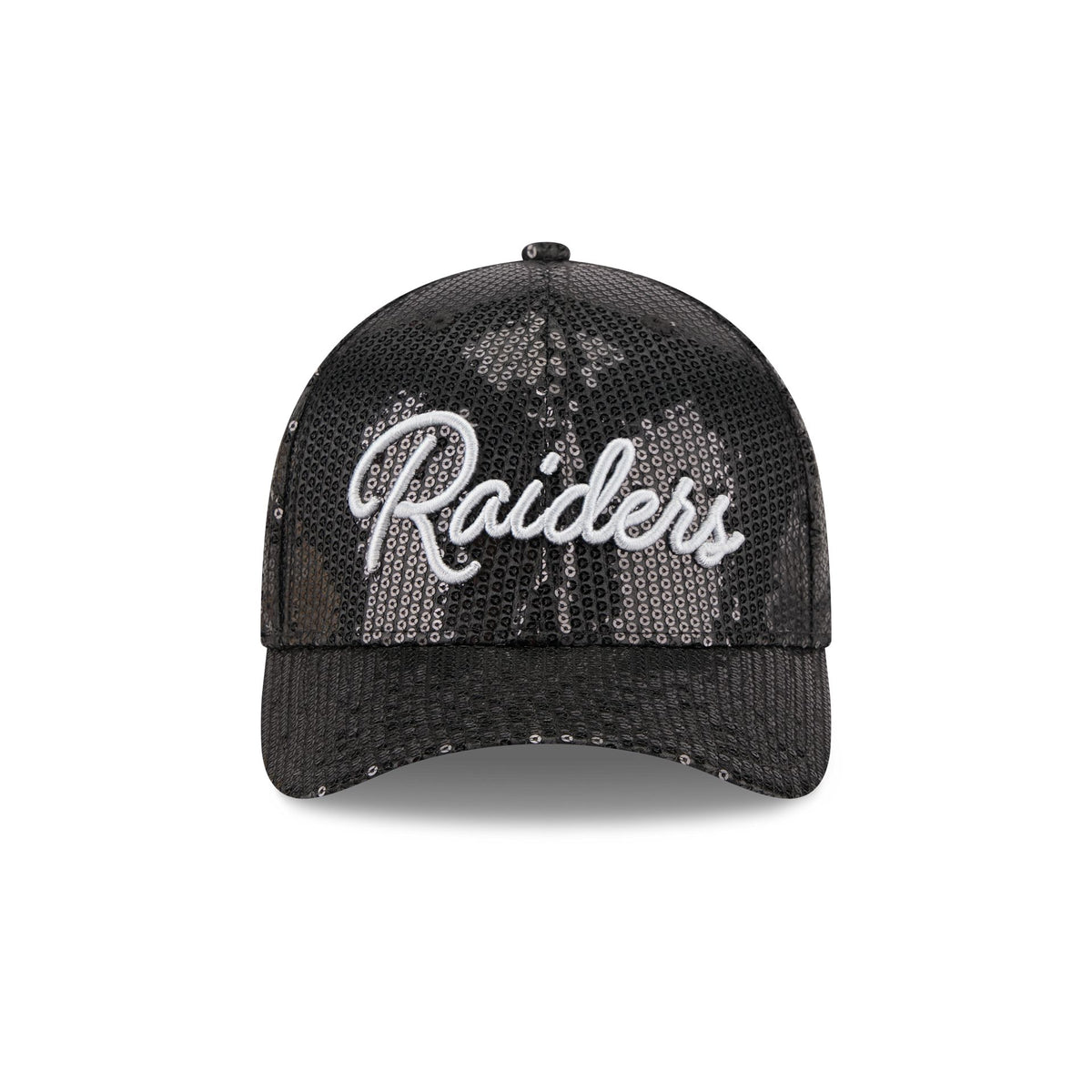 Las Vegas Raiders Sequin Script Women's 9FORTY M-Crown Snapback Hat