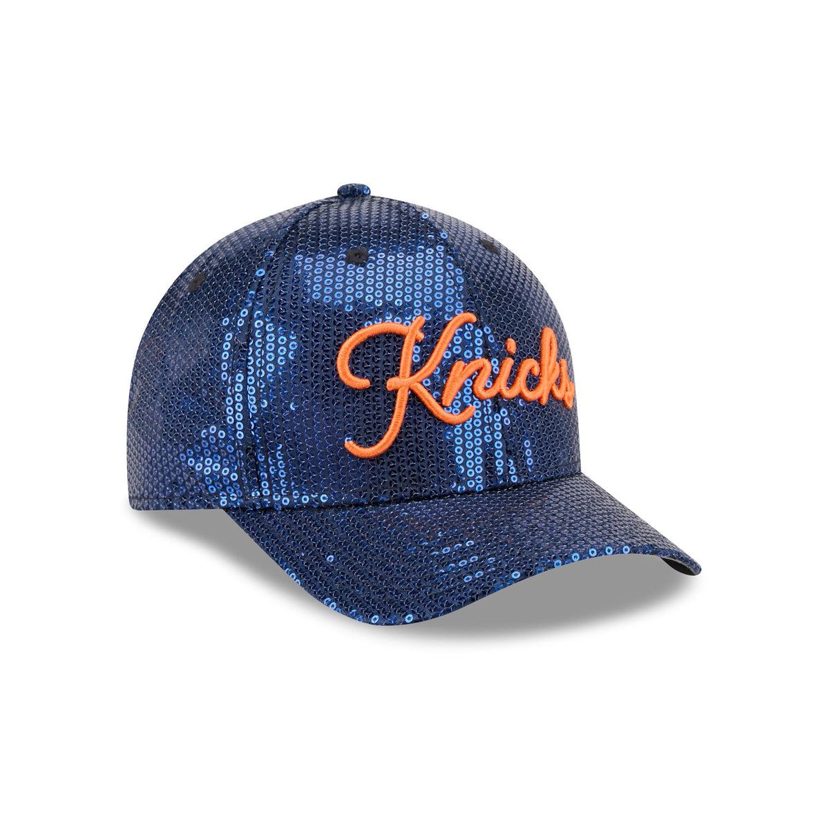 New York Knicks Sequin Script Women's 9FORTY M-Crown Snapback Hat
