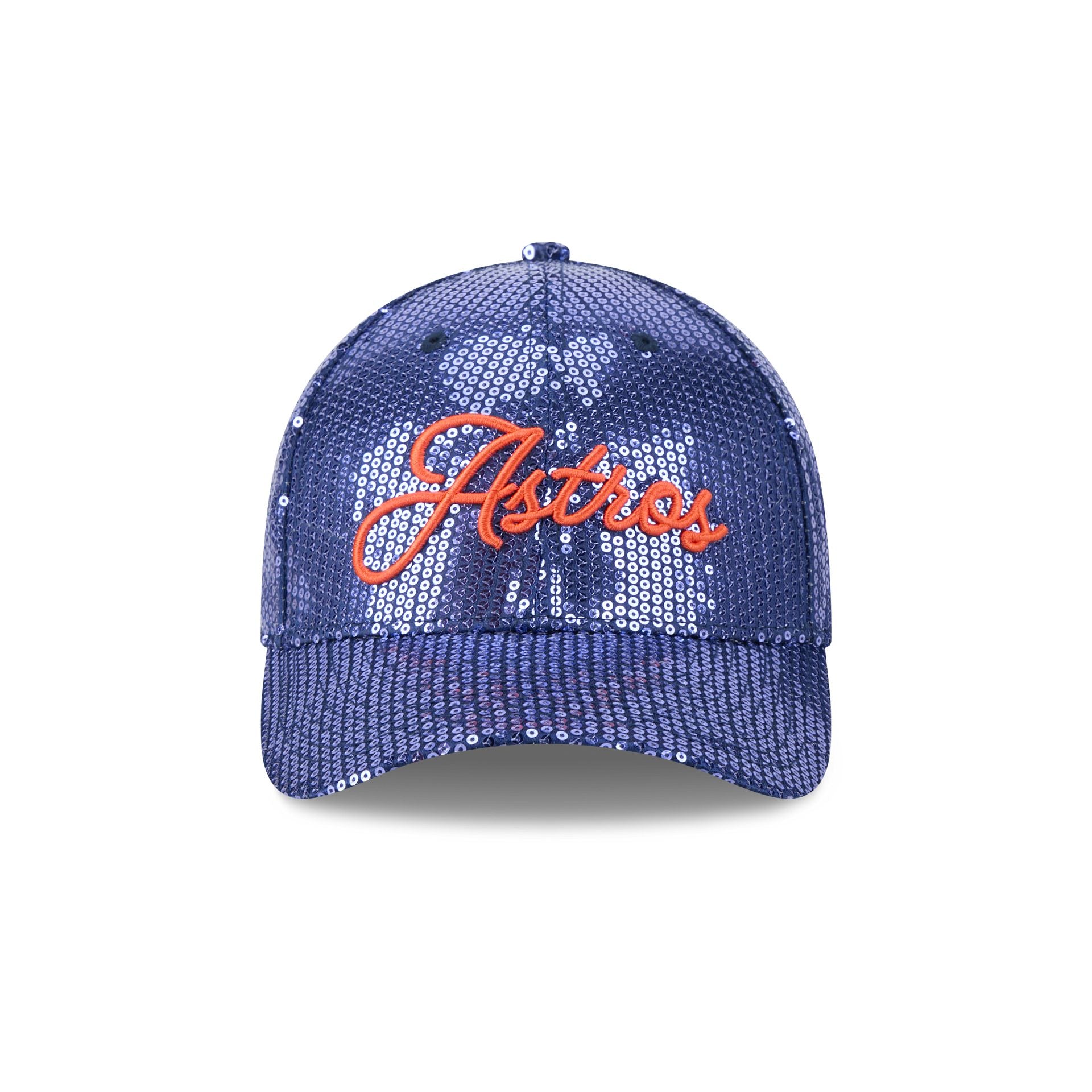 Houston Astros Sequin Script Women's 9FORTY M-Crown Snapback Hat
