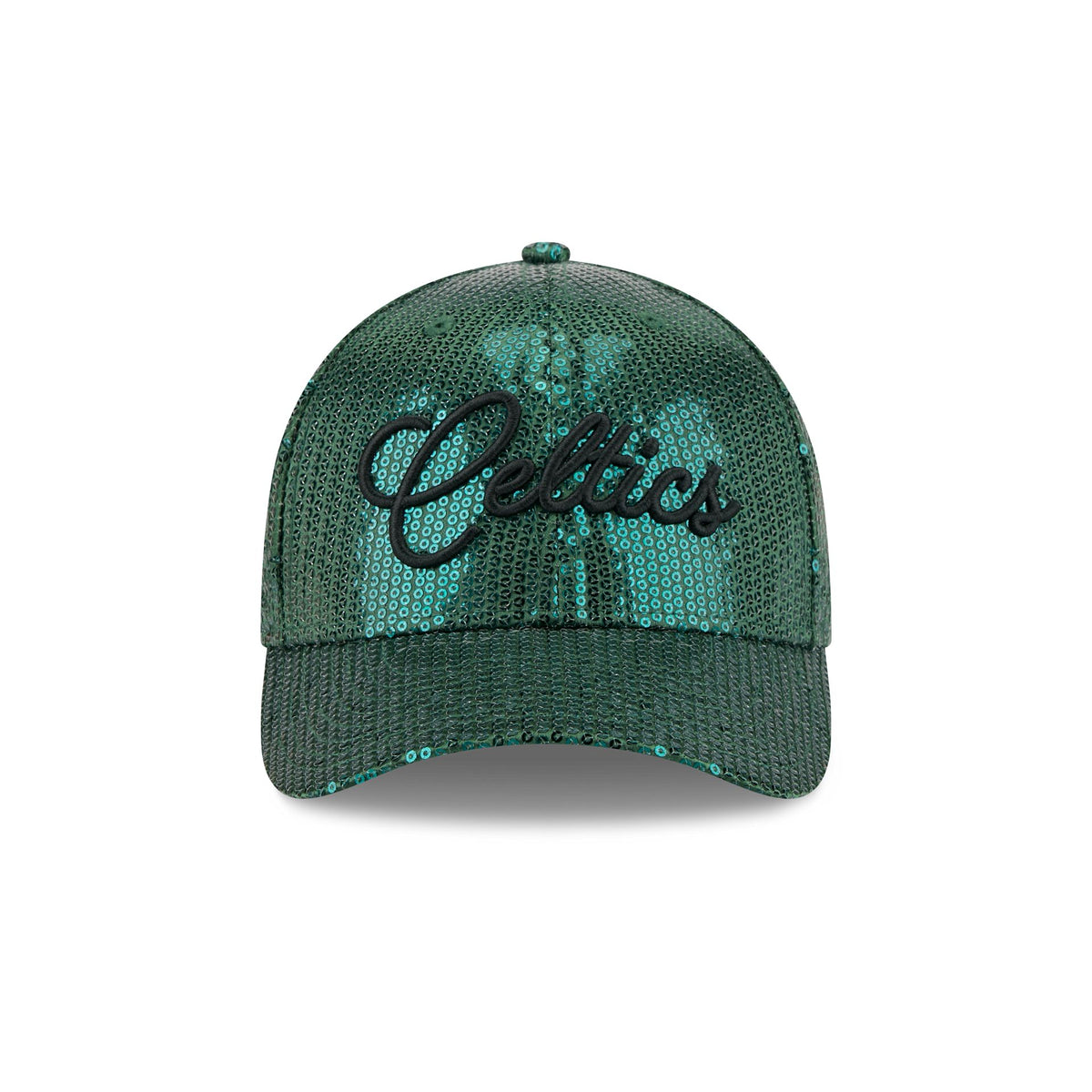 Boston Celtics Sequin Script Women's 9FORTY M-Crown Snapback Hat