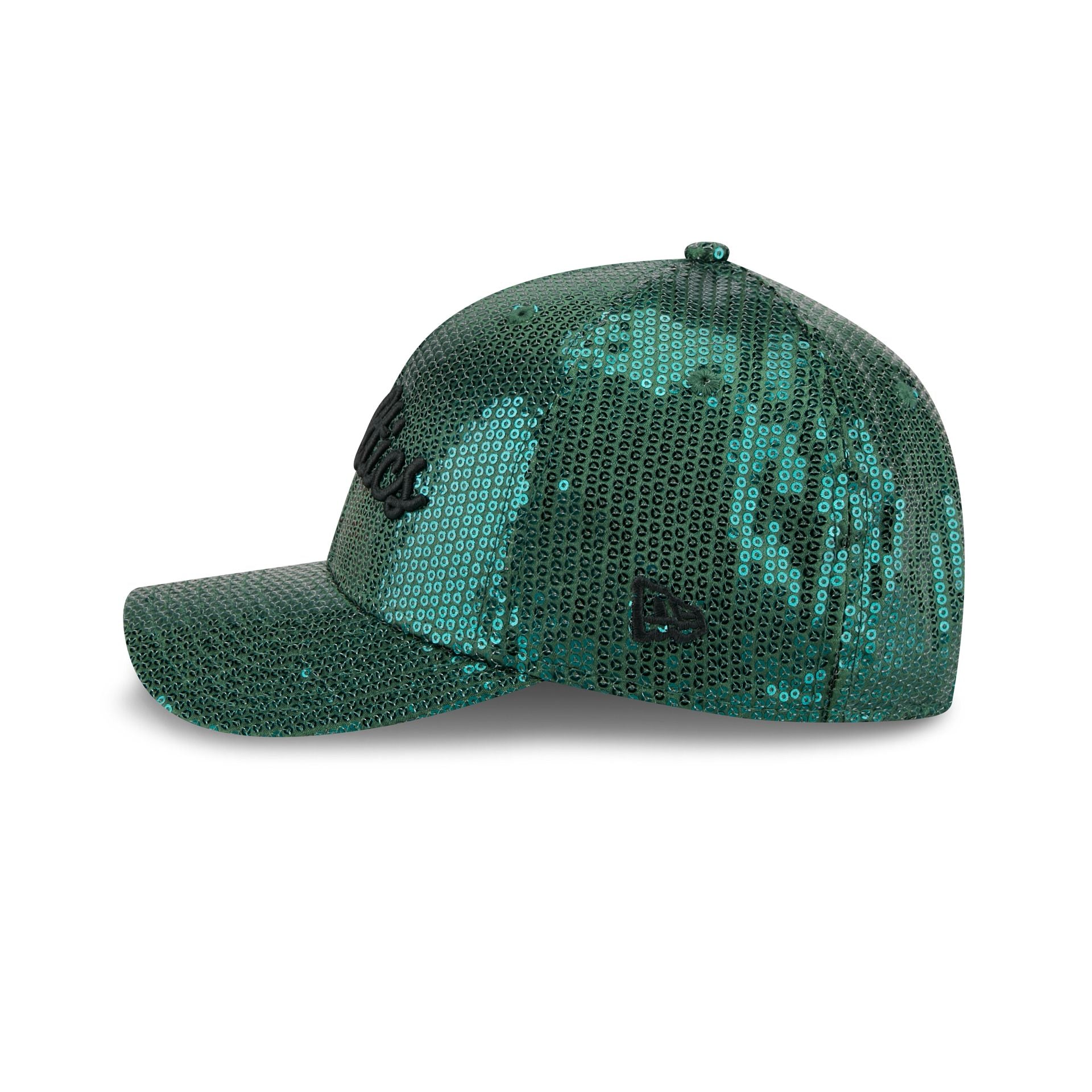 Boston Celtics Sequin Script Women's 9FORTY M-Crown Snapback Hat