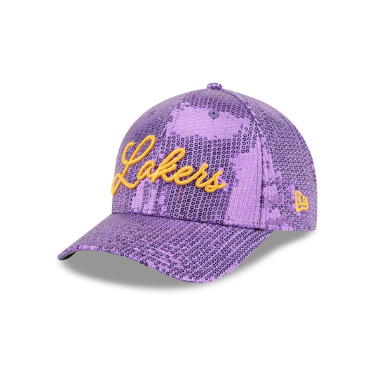 Los Angeles Lakers Sequin Script Women's 9FORTY M-Crown Snapback Hat