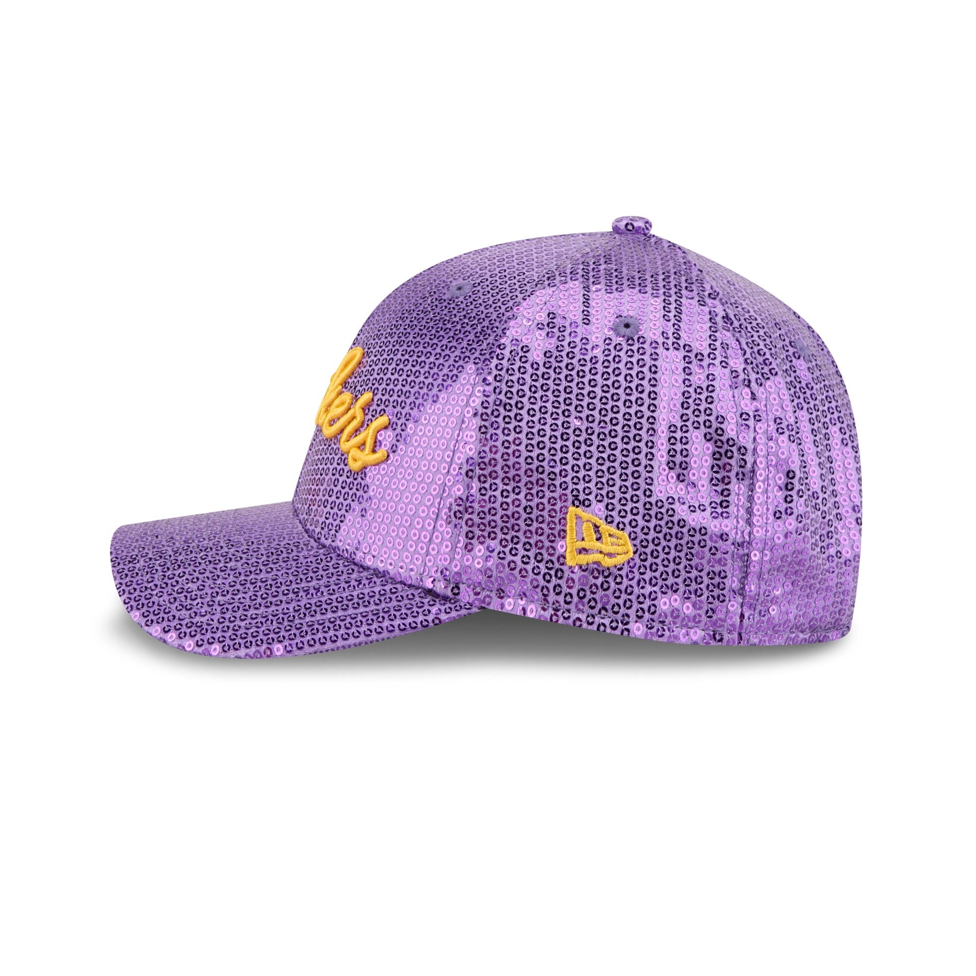 Los Angeles Lakers Sequin Script Women's 9FORTY M-Crown Snapback Hat