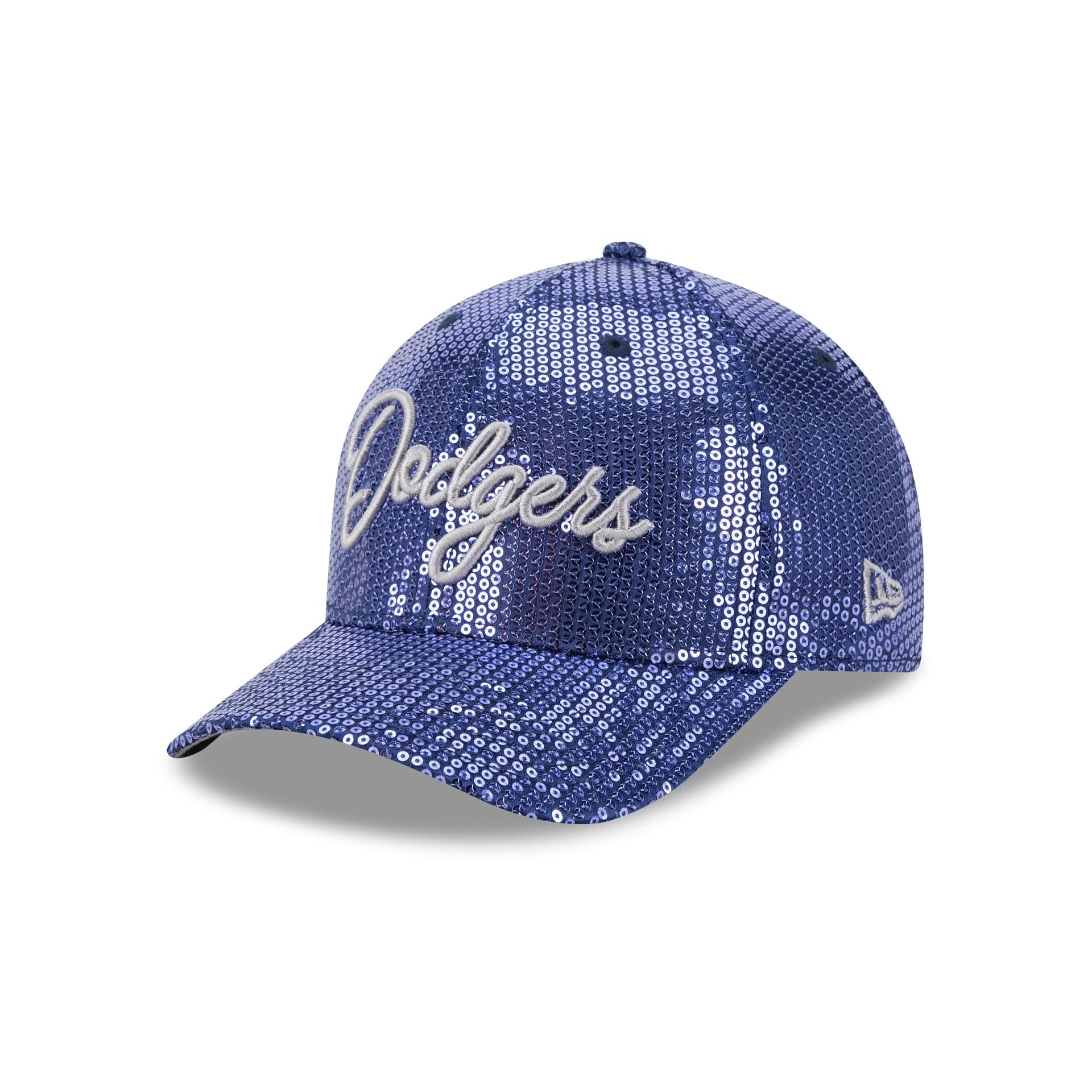 Los Angeles Dodgers Sequin Script Women's 9FORTY M-Crown Snapback Hat