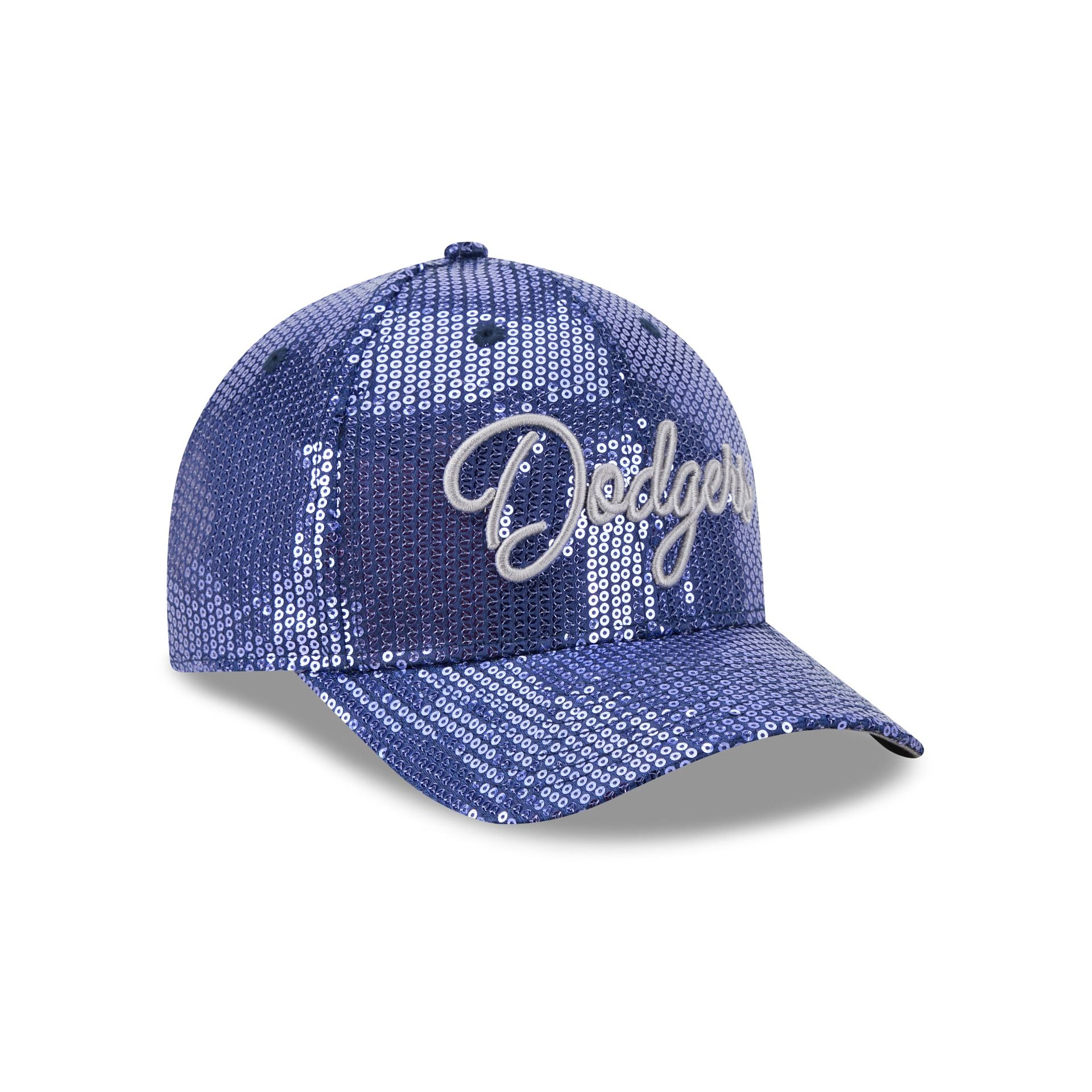 Los Angeles Dodgers Sequin Script Women's 9FORTY M-Crown Snapback Hat