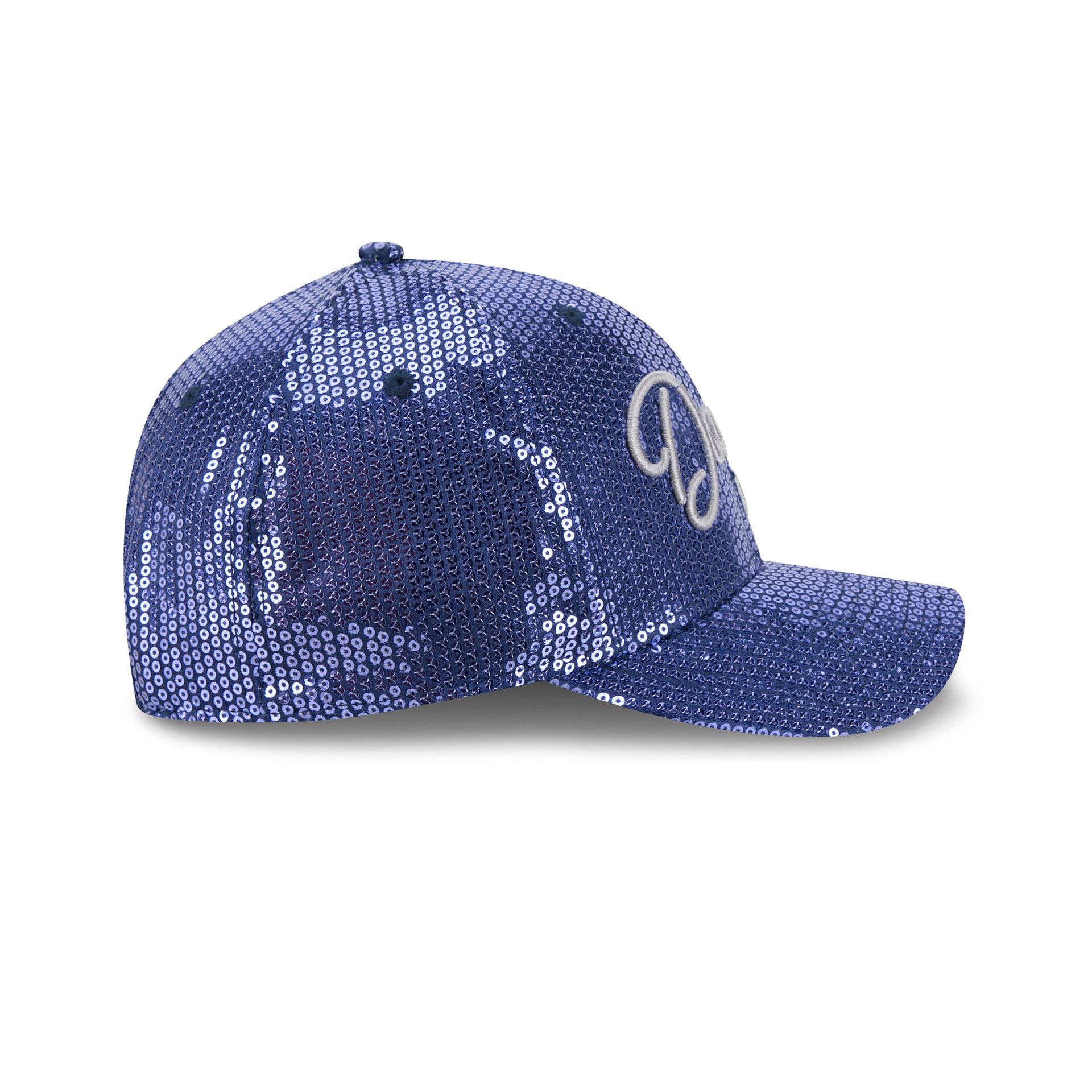Los Angeles Dodgers Sequin Script Women's 9FORTY M-Crown Snapback Hat