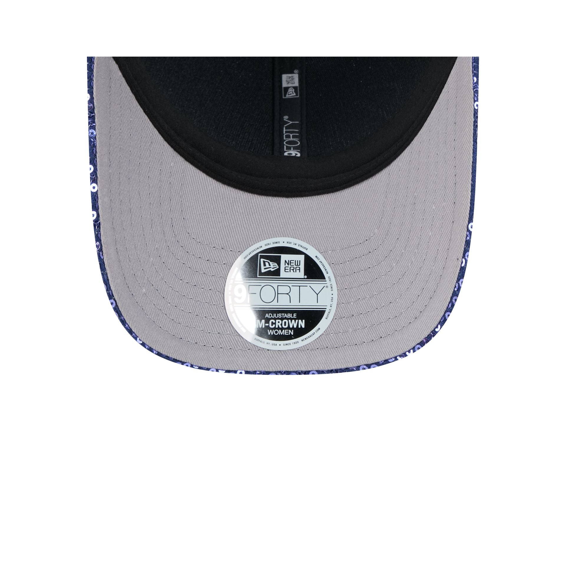 Los Angeles Dodgers Sequin Script Women's 9FORTY M-Crown Snapback Hat