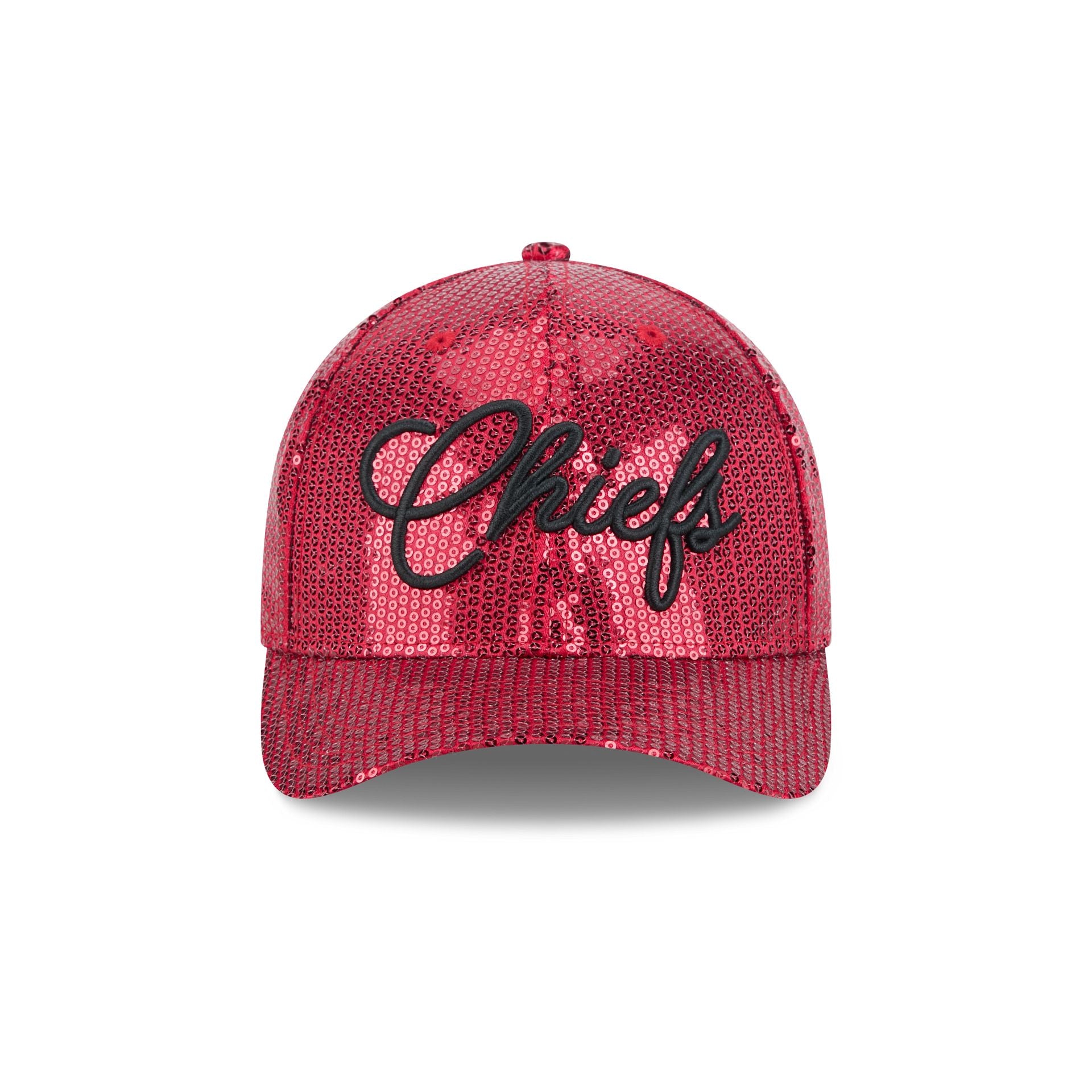 Kansas City Chiefs Sequin Script Women's 9FORTY M-Crown Snapback Hat