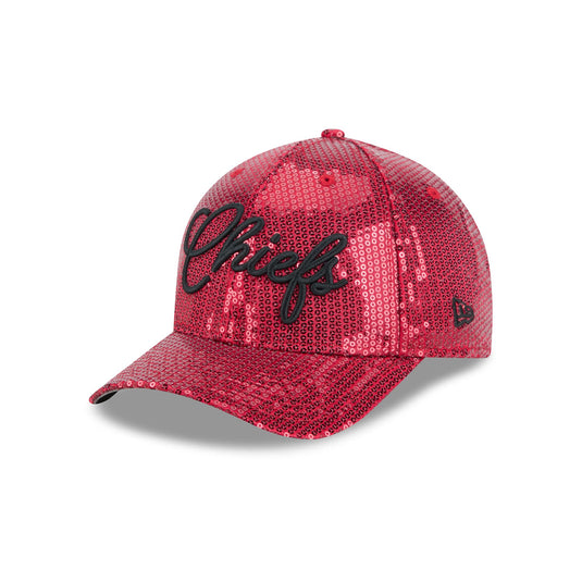 Kansas City Chiefs Sequin Script Women's 9FORTY M-Crown Snapback Hat