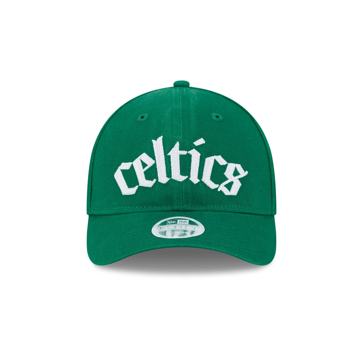 Boston Celtics Gothic Font Women's 9FORTY M-Crown Snapback Hat