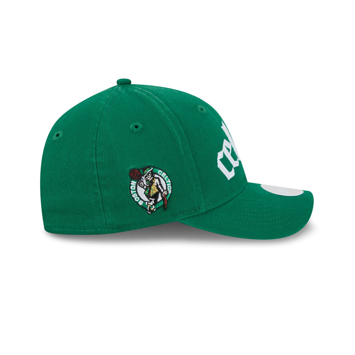 Boston Celtics Gothic Font Women's 9FORTY M-Crown Snapback Hat