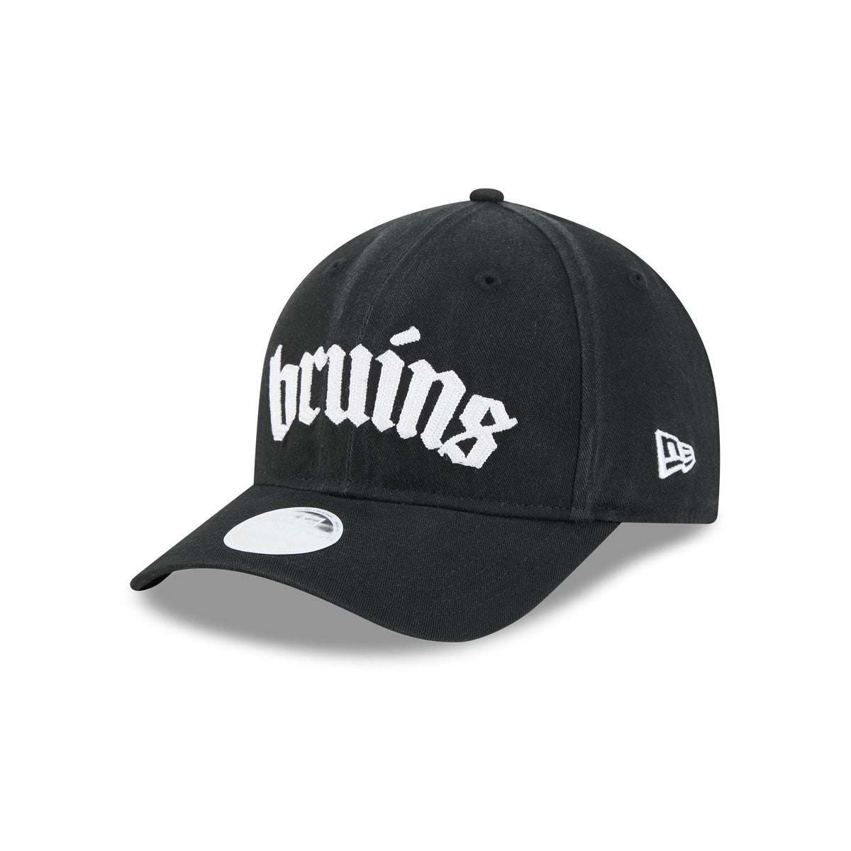 Boston Bruins Gothic Font Women's 9FORTY M-Crown Snapback Hat