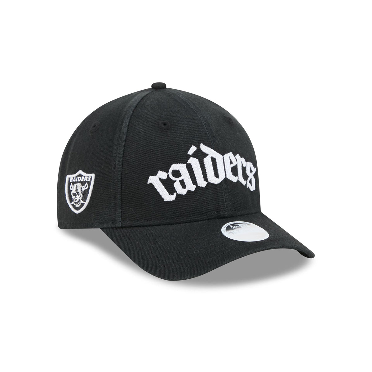 Las Vegas Raiders Gothic Font Women's 9FORTY M-Crown Snapback Hat
