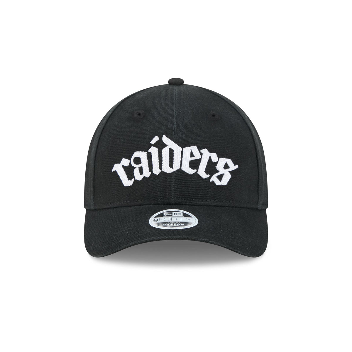 Las Vegas Raiders Gothic Font Women's 9FORTY M-Crown Snapback Hat