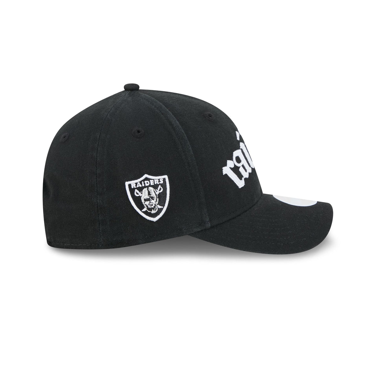 Las Vegas Raiders Gothic Font Women's 9FORTY M-Crown Snapback Hat