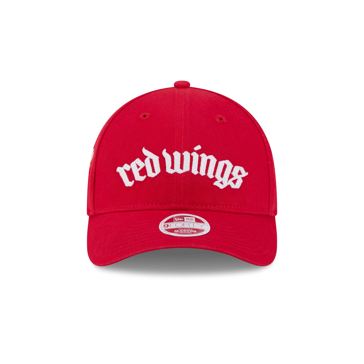 Detroit Red Wings Gothic Font Women's 9FORTY M-Crown Snapback Hat