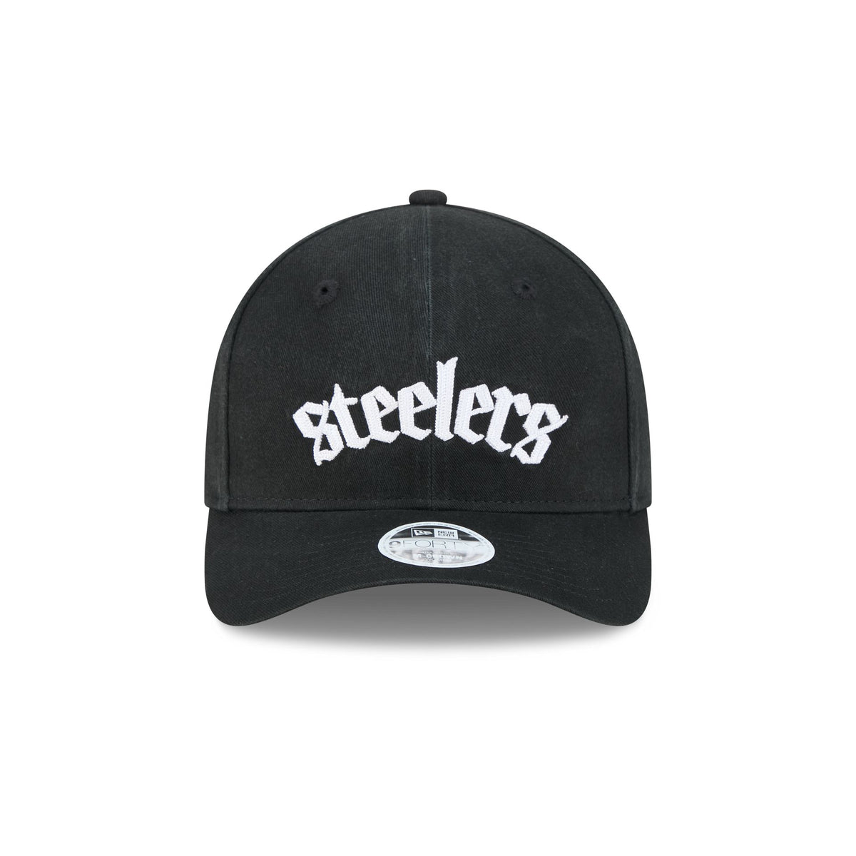 Pittsburgh Steelers Gothic Font Women's 9FORTY M-Crown Snapback Hat