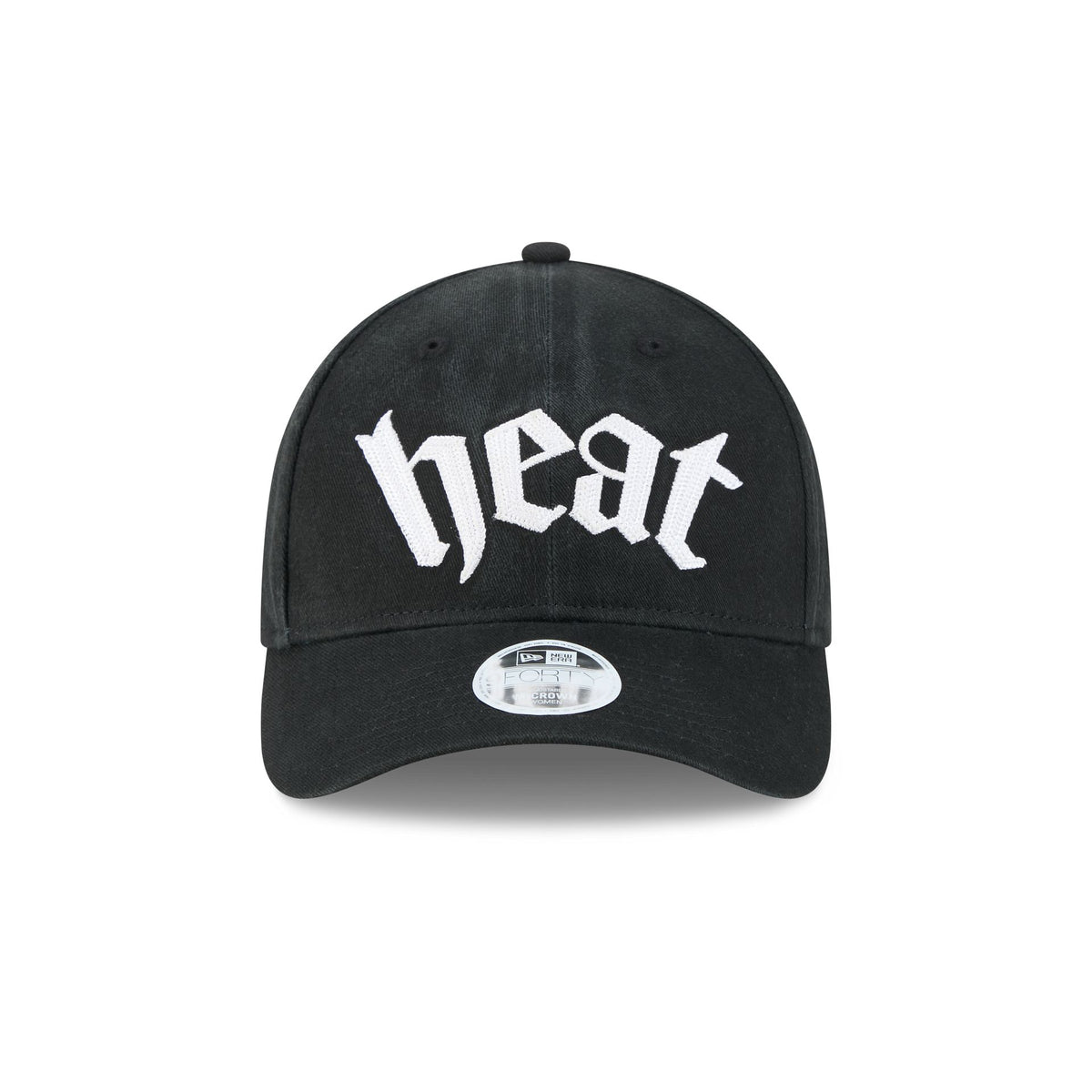 Miami Heat Gothic Font Women's 9FORTY M-Crown Snapback Hat