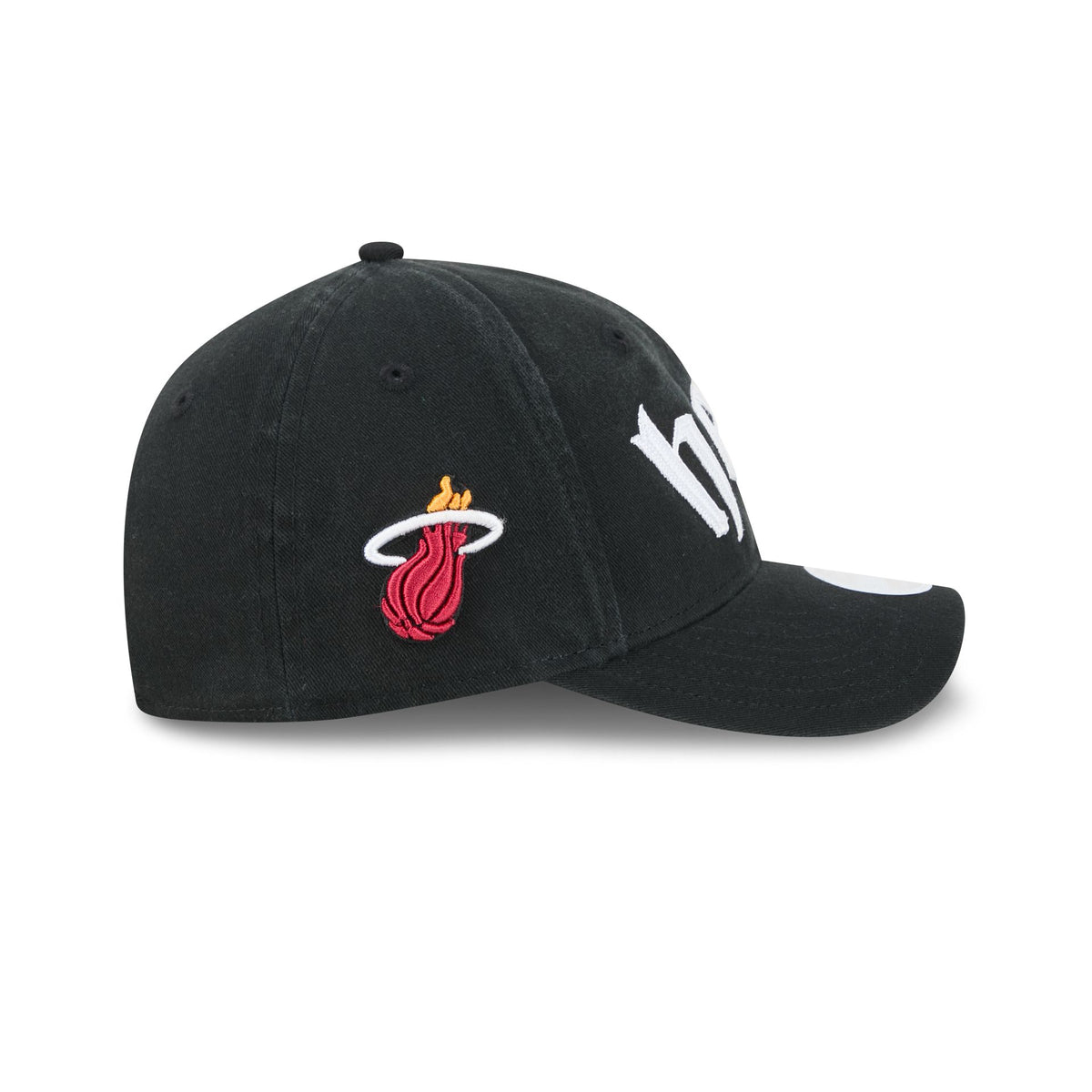 Miami Heat Gothic Font Women's 9FORTY M-Crown Snapback Hat
