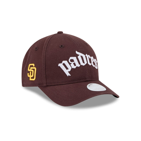 San Diego Padres Gothic Font Women's 9FORTY M-Crown Snapback Hat