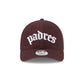 San Diego Padres Gothic Font Women's 9FORTY M-Crown Snapback Hat