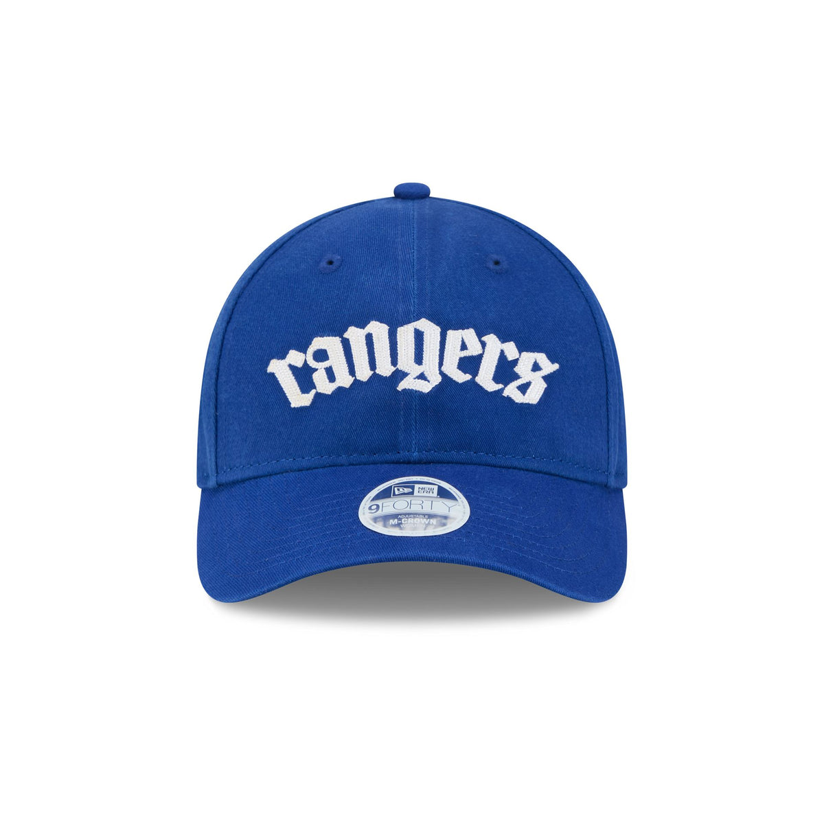 New York Rangers Gothic Font Women's 9FORTY M-Crown Snapback Hat